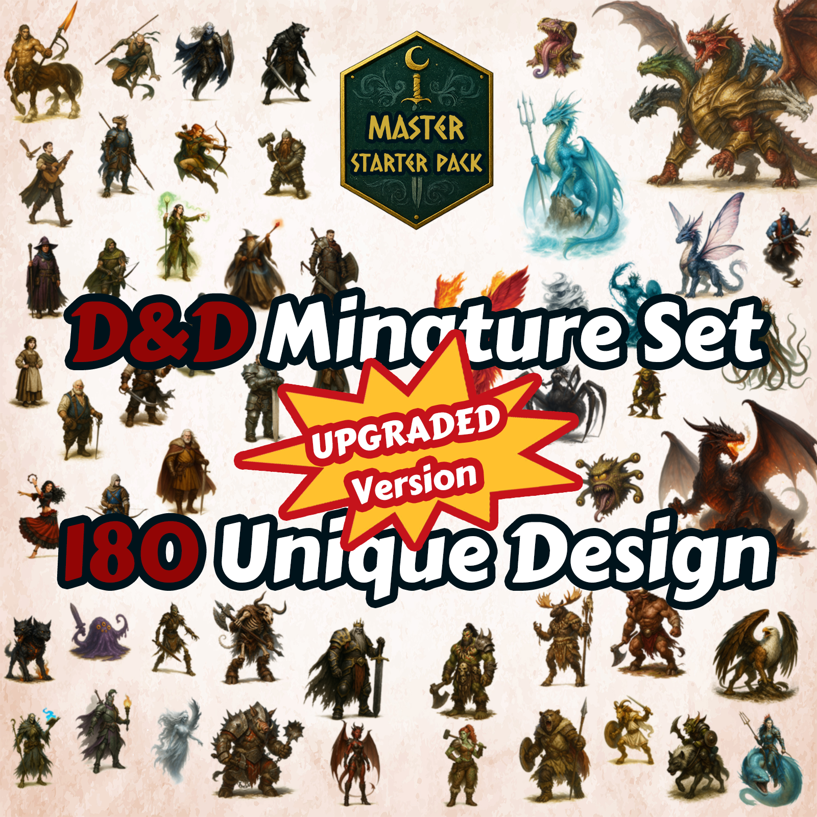 Gaming Set Accessories - 2D Tabletop RPG Board Game Miniature