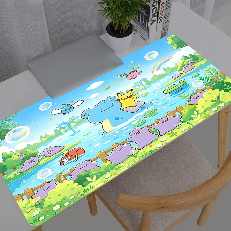 Gaming Accessories For Desk - Mouse Pad Pokemon Pikachu Anime Durable