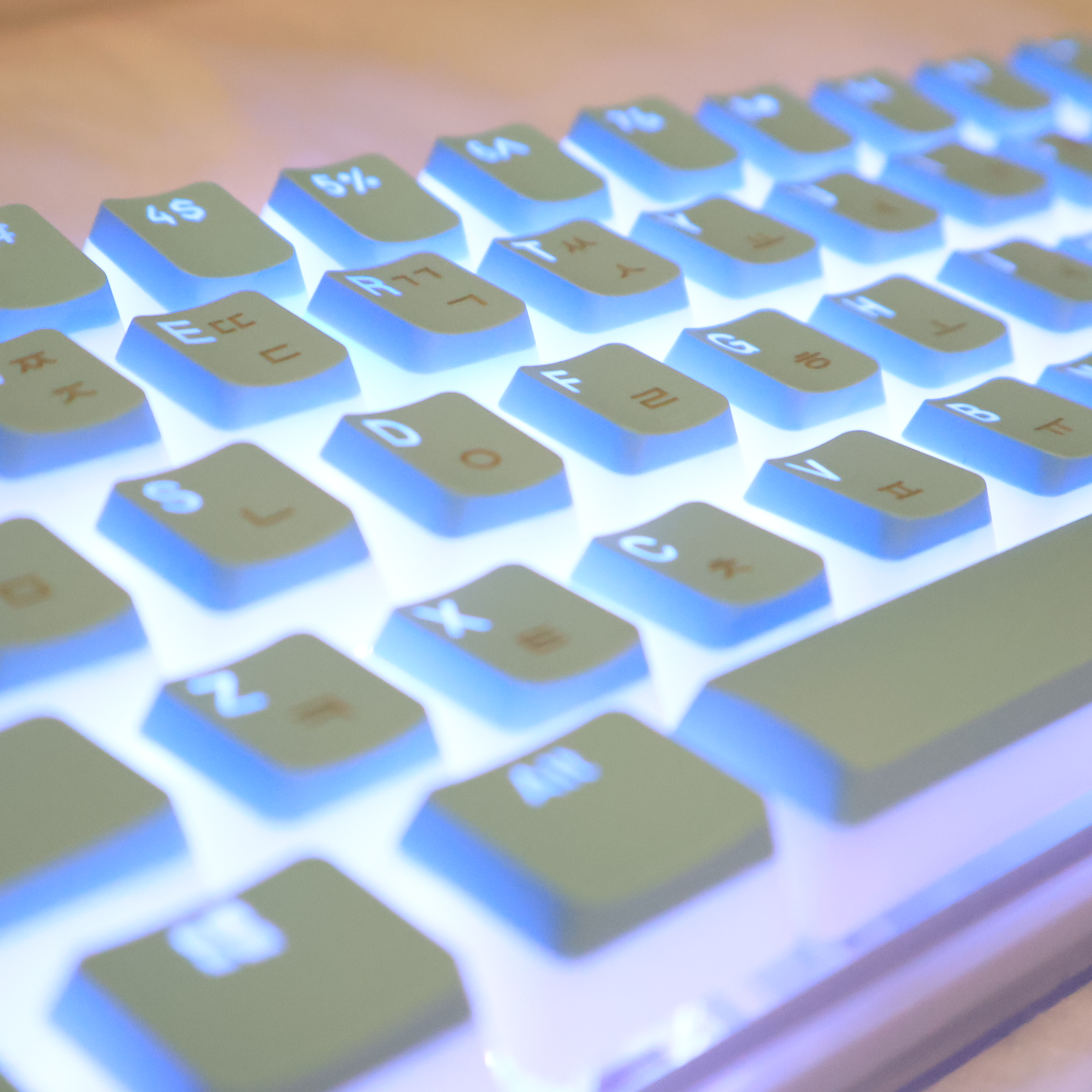Gaming Set Accessories - Hangul Keycap Korean Layout Keycap Pudding