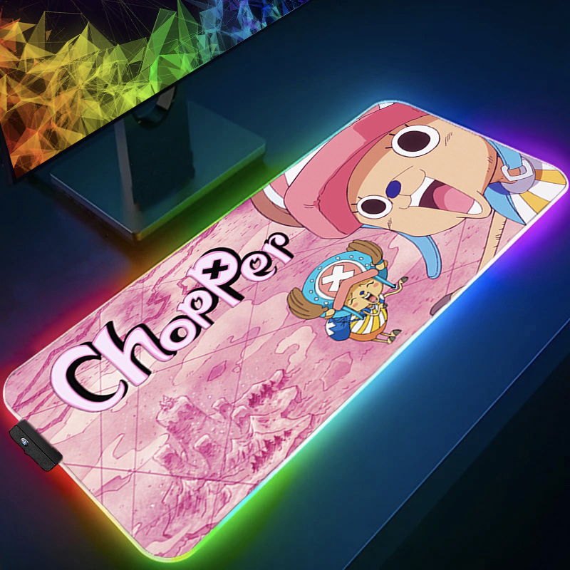 Gaming Accessories Rgb - RGB Mouse Pad one piece Tony