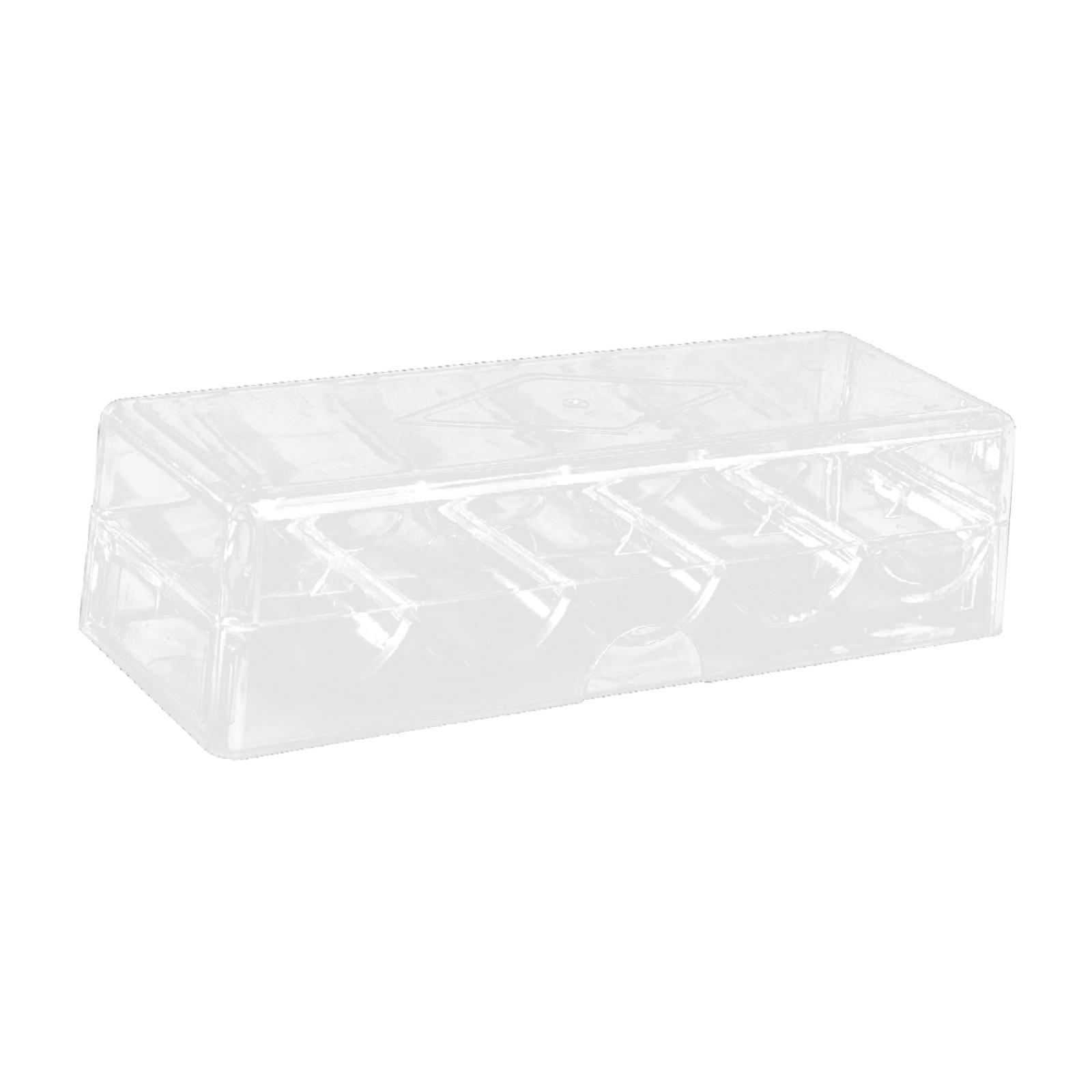 Gaming Accessories Rack - Acrylic Chip Rack 5 Compartment Display