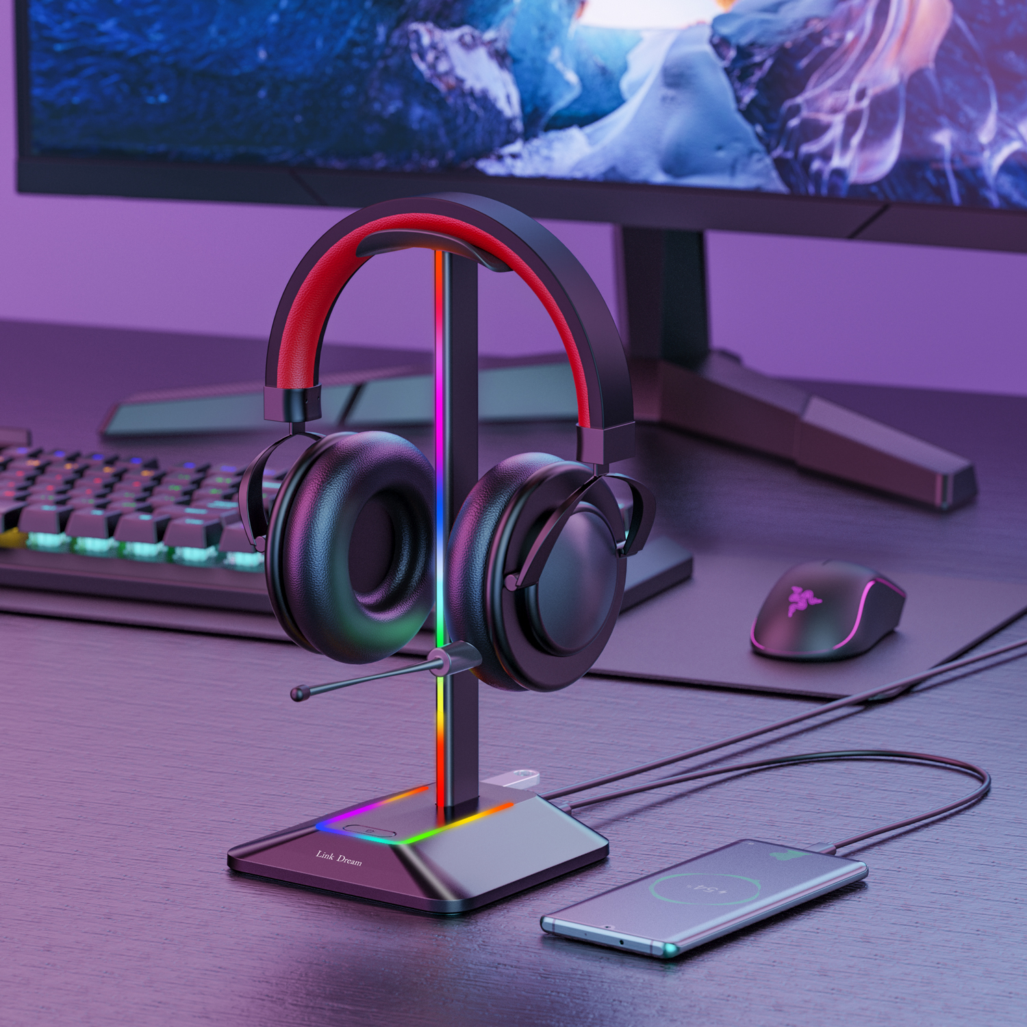 New Bee Z8 RGB Headphones Stan - Gaming Set Accessories reseña y precio