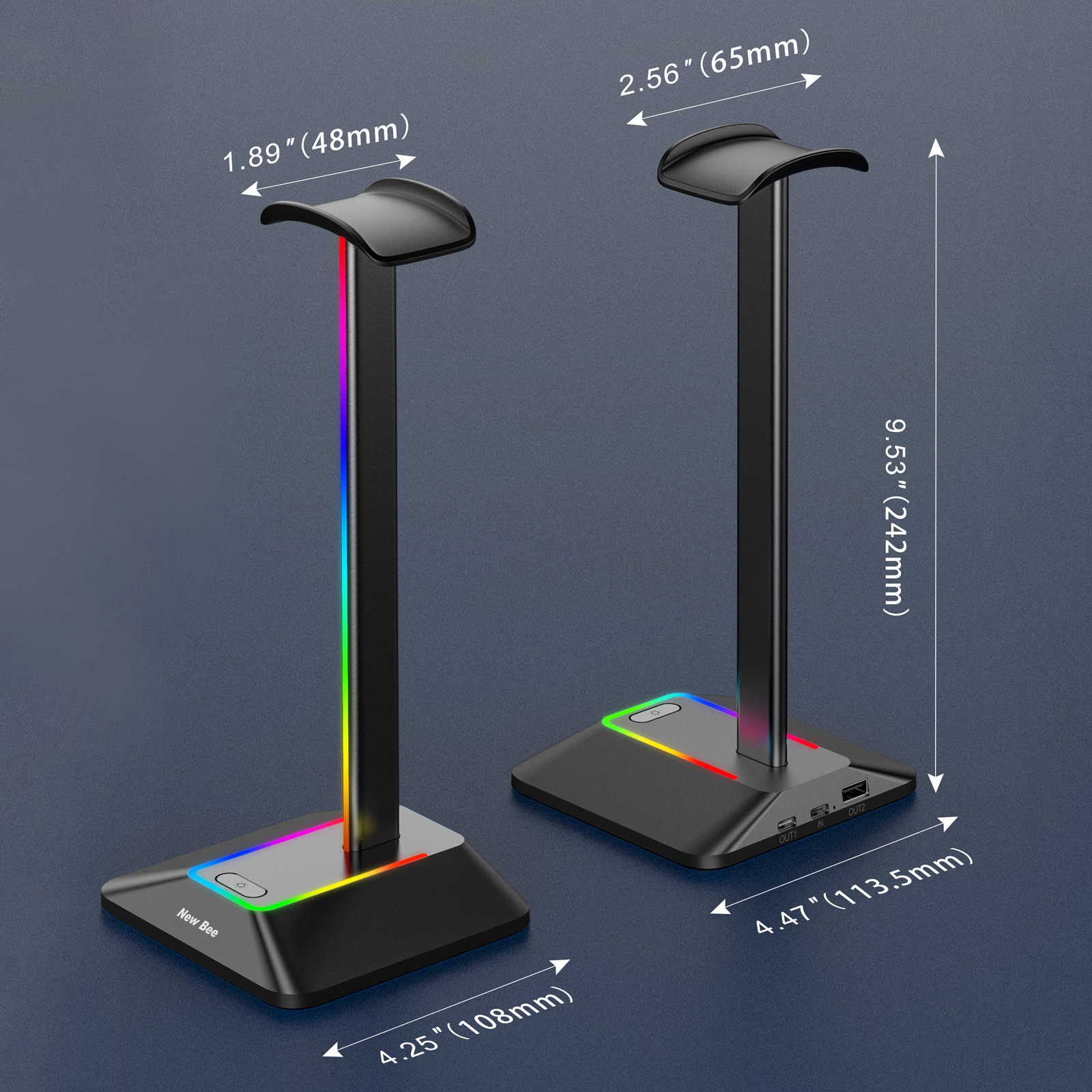 New Bee Z8 RGB Headphones Stan - Gaming Set Accessories reseña y precio