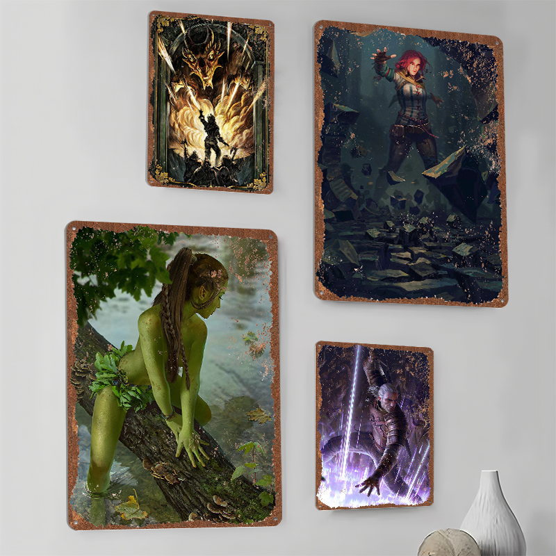 GGwent Tinplate Posters Custom - Vintage Gaming Accessories reseña y precio