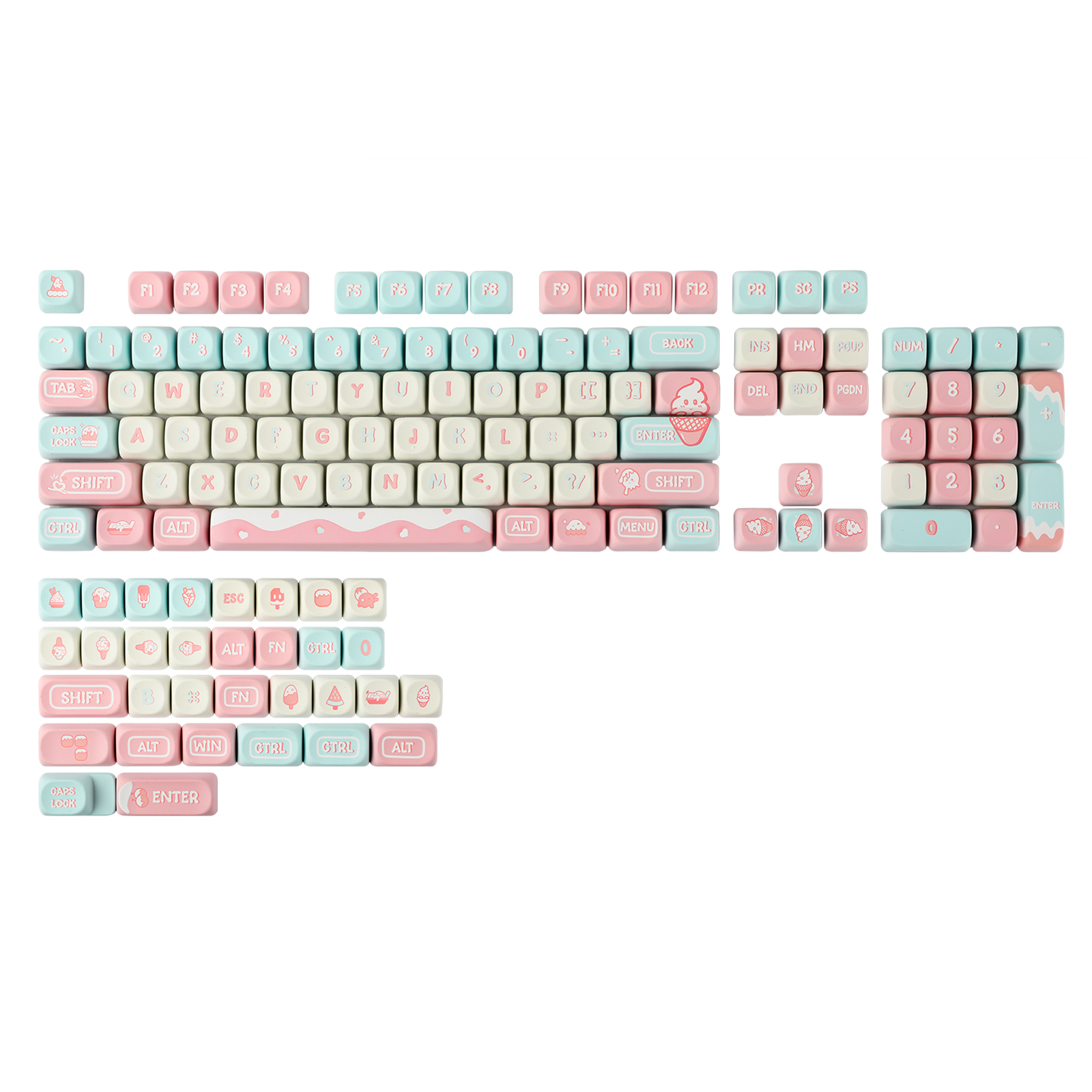 KiiBOOM Ice Cream Dream 132 Ke - Gaming Set Accessories reseña y precio