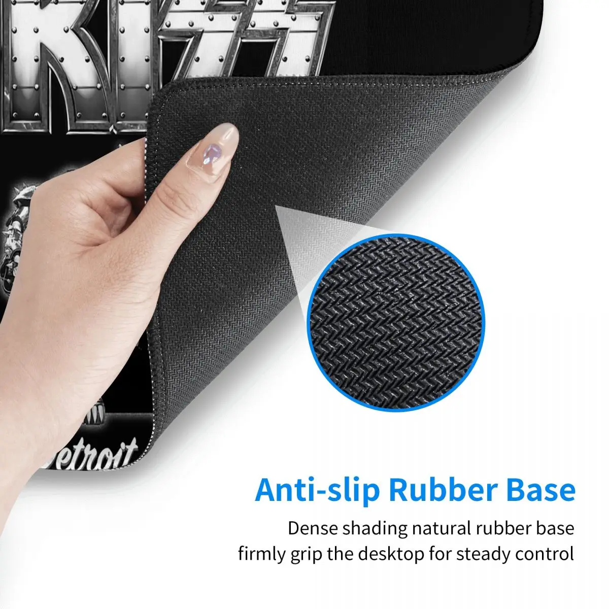 Large Mouse Pad Kiss Rock Band - Gaming Accessories For Desk reseña y precio
