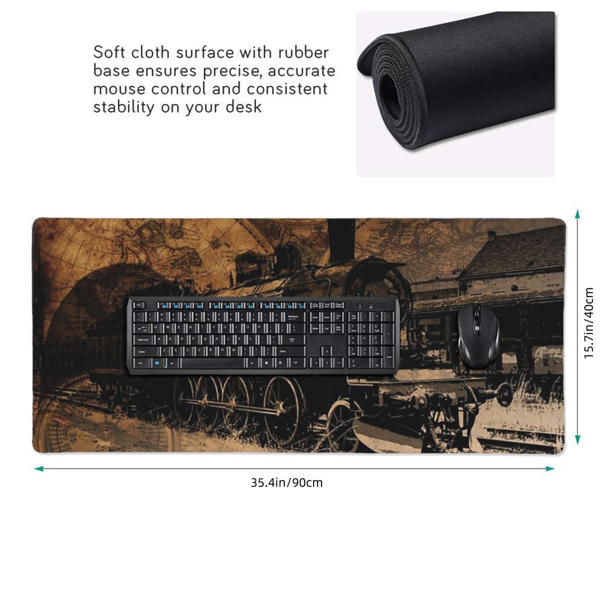 Large Mouse Pad Vintage Steam  - Vintage Gaming Accessories reseña y precio