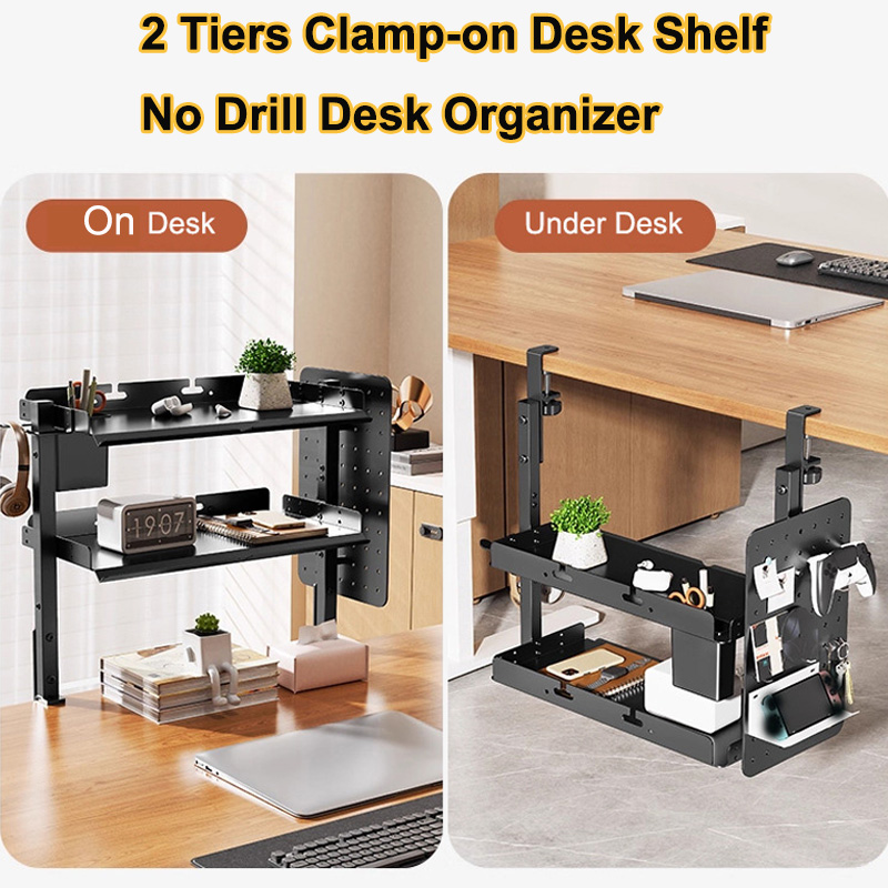 Clamp-on 14 inch Above Below D - Gaming Accessories Rack reseña y precio