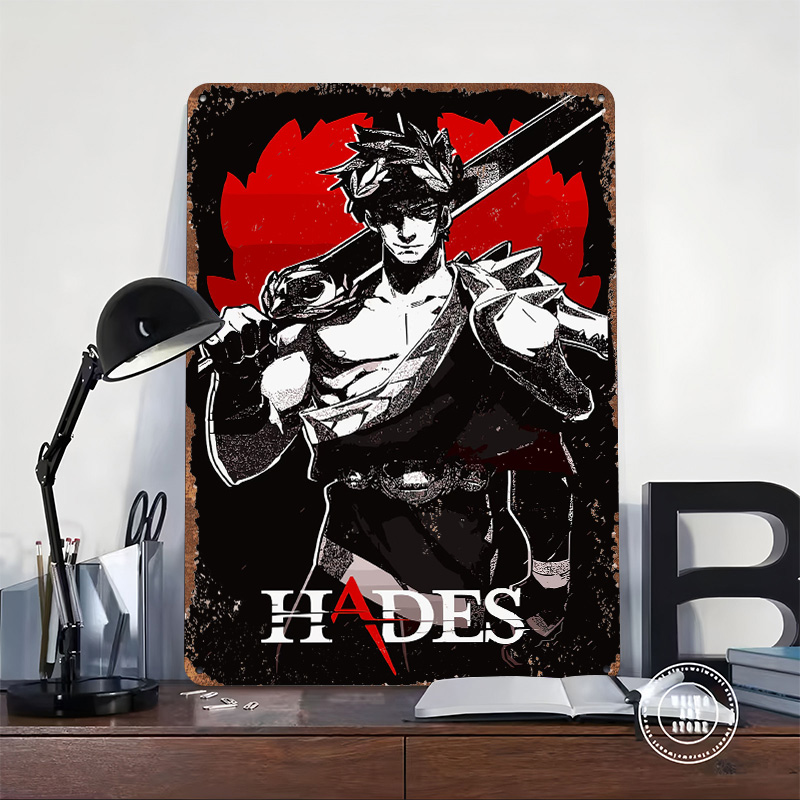 Hades Game Metal Poster Custom - Vintage Gaming Accessories reseña y precio
