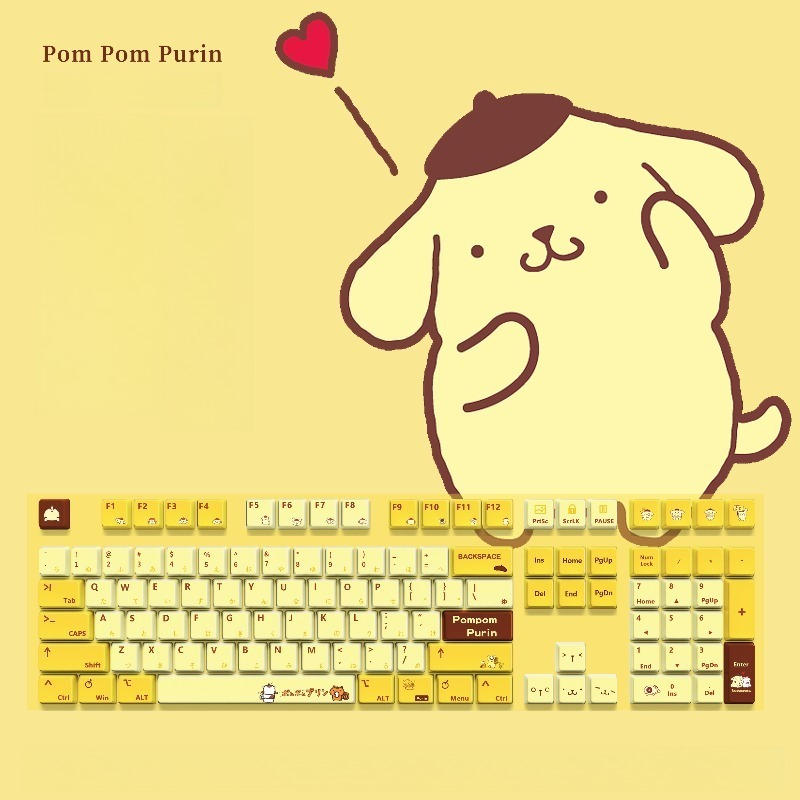 PomPomPurin Keycap Set for Gam - Gaming Set Accessories reseña y precio