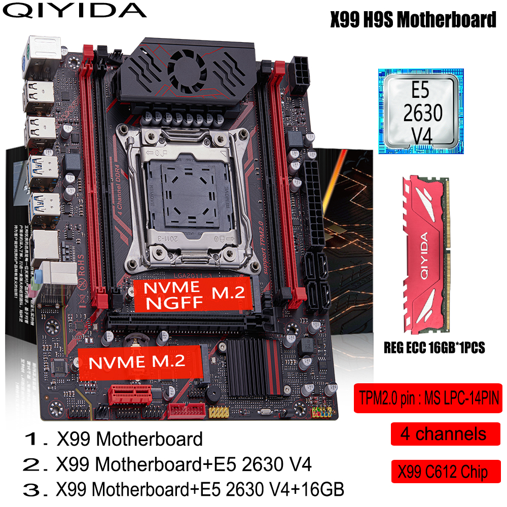 QIYIDA X99 H9S Motherboard Set - Gaming Set Accessories reseña y precio