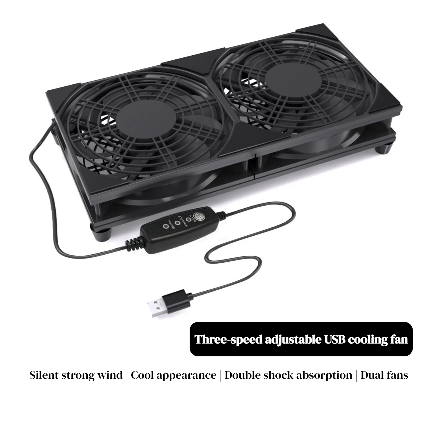 Dual USB Cooling Fan with 3-Sp - Gaming Accessories Rgb reseña y precio