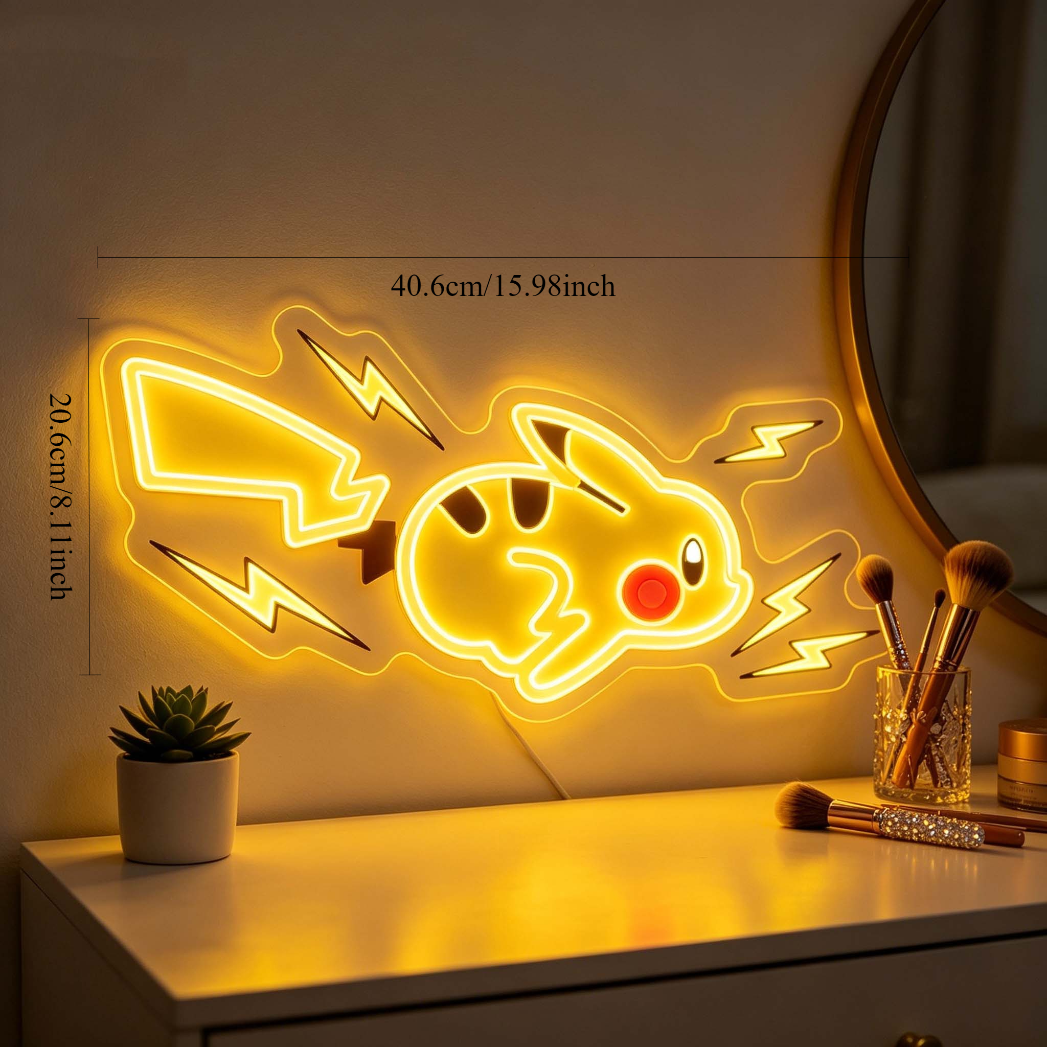 Pikachu Neon Sign LED USB Dimm - Accessories For Your Gaming Room reseña y precio