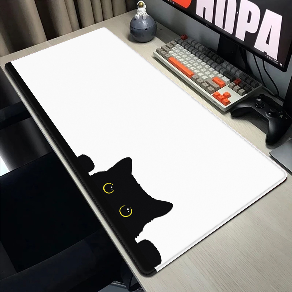 Funny black cat Mouse Pads Cut - Gaming Accessories Companies reseña y precio