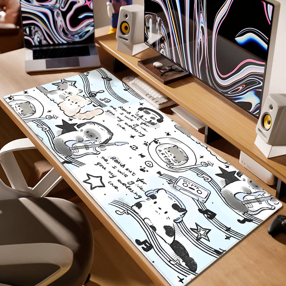 Black White Cute Cartoon Cat M - Gaming Accessories Companies reseña y precio