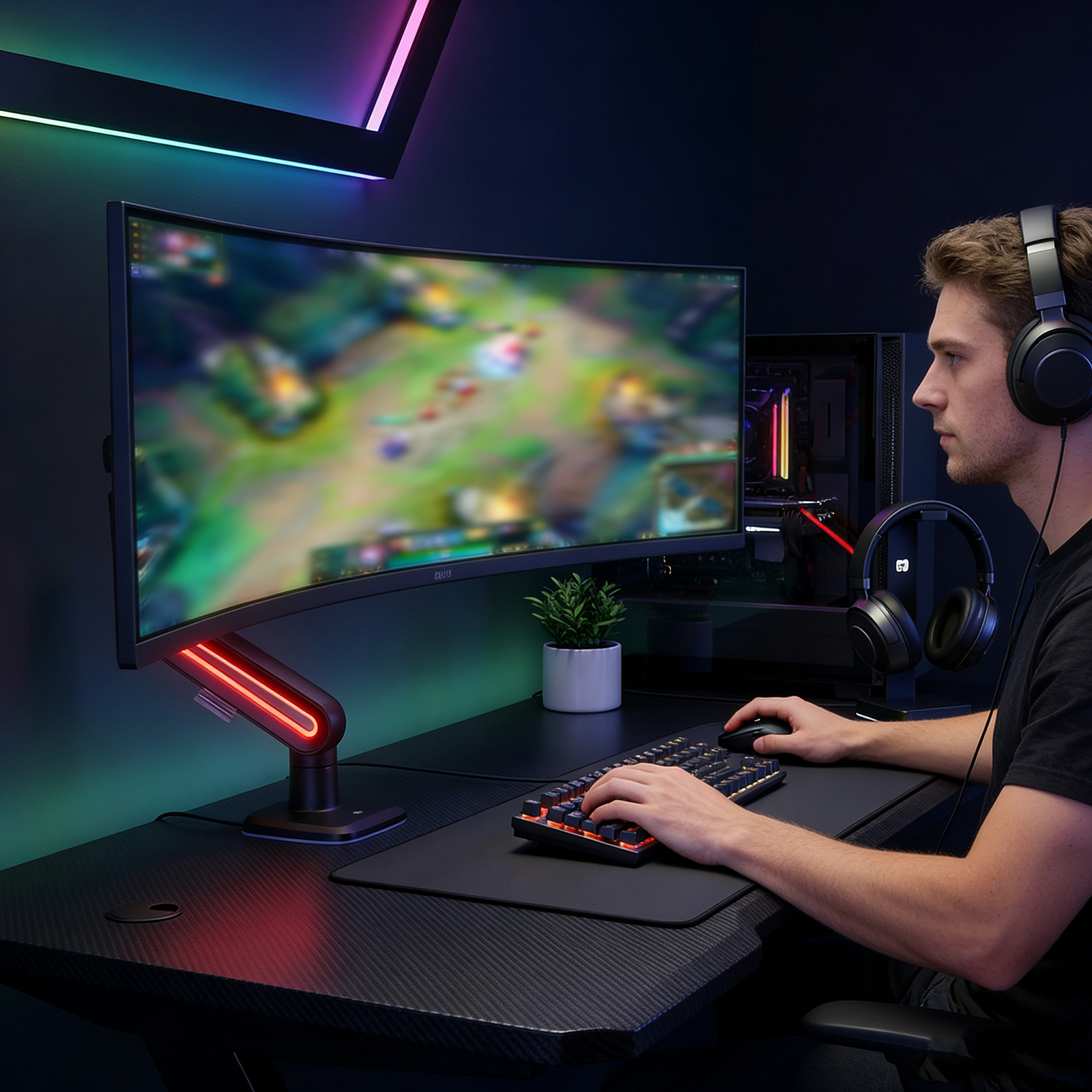 Gaming Monitor Mechanical Arm  - Gaming Accessories Rack reseña y precio