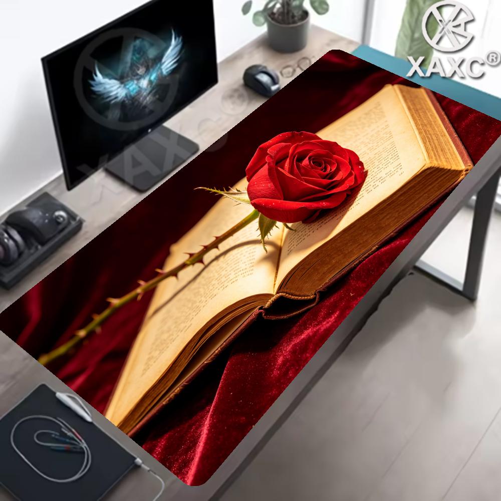 Vintage Rose & Book Desk Mat,  - Vintage Gaming Accessories reseña y precio