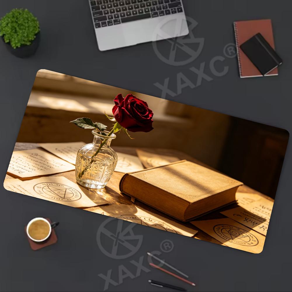 Vintage Rose & Book Desk Mat,  - Vintage Gaming Accessories reseña y precio