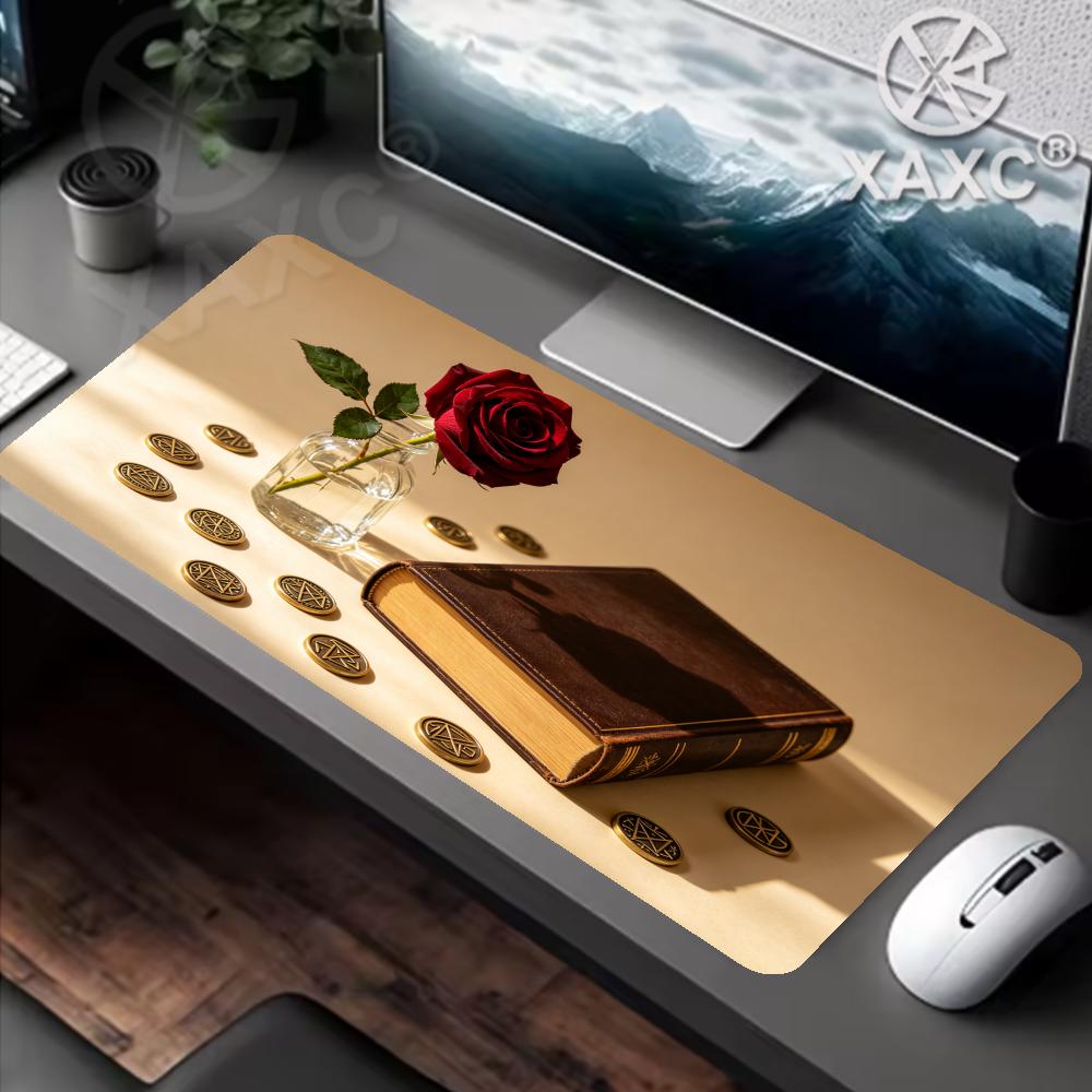 Vintage Rose & Book Desk Mat,  - Vintage Gaming Accessories reseña y precio