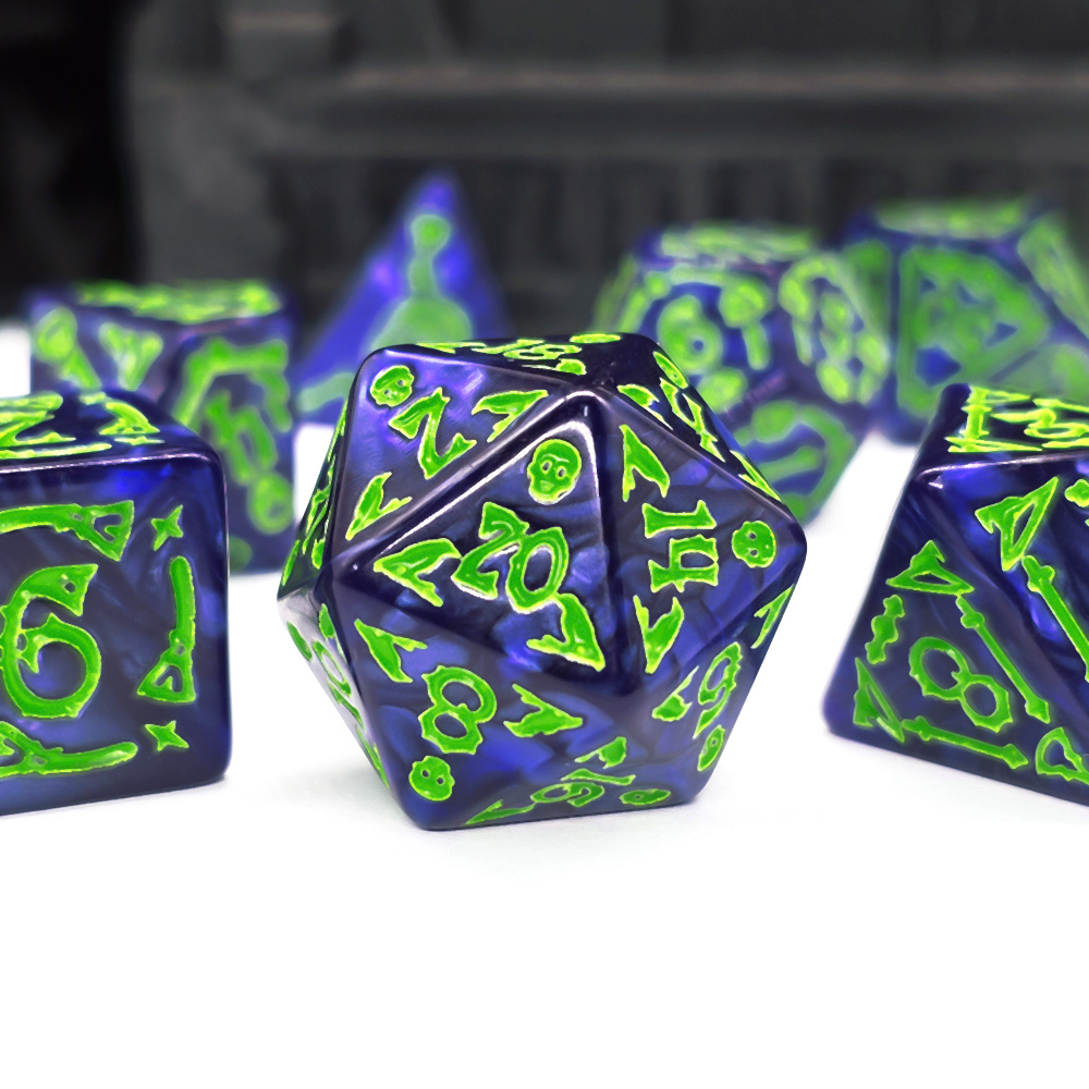 Cthulhu Dark Blue & Neon Green - Gaming Set Accessories reseña y precio