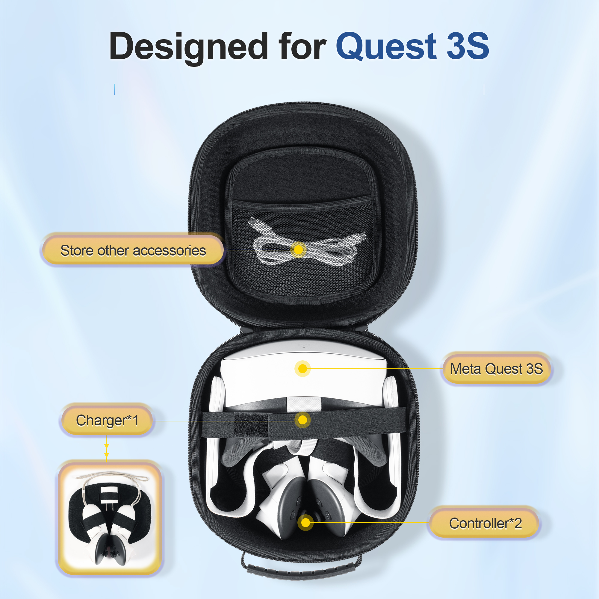 Hard Carrying Case Compatible  - Gaming Headphone Accessories reseña y precio