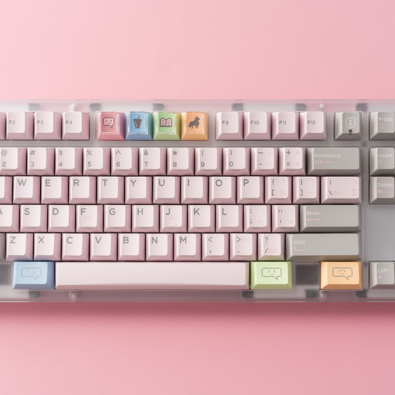 Shy Pink Vintage Theme Keycaps - Vintage Gaming Accessories reseña y precio