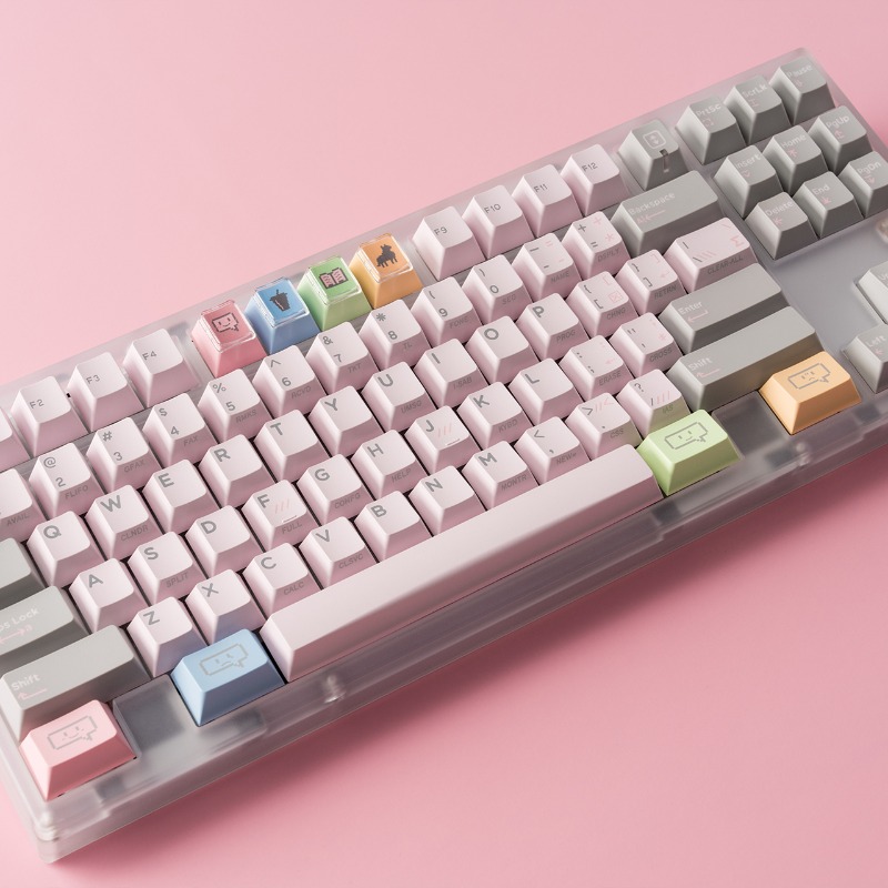 Shy Pink Vintage Theme Keycaps - Vintage Gaming Accessories reseña y precio