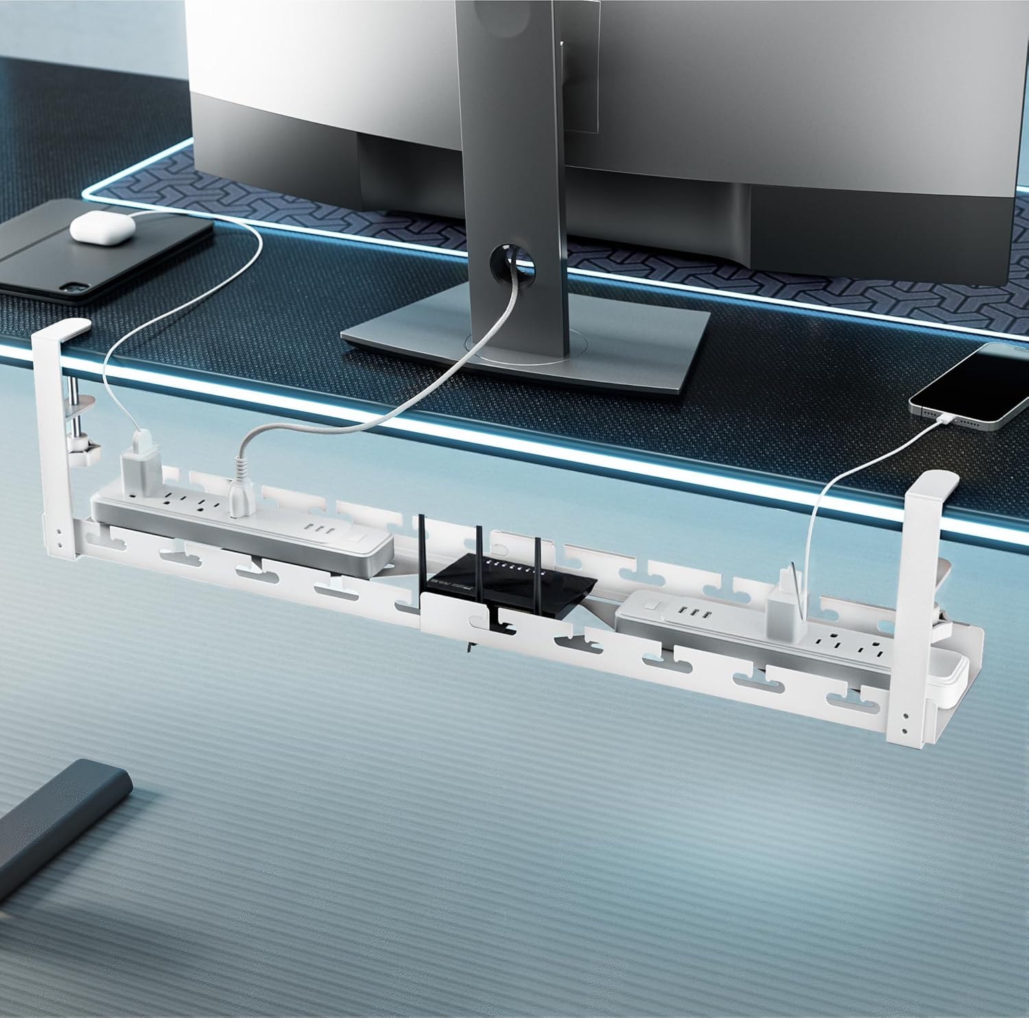 Extendable Under Desk Cable Ma - Gaming Accessories For Desk reseña y precio