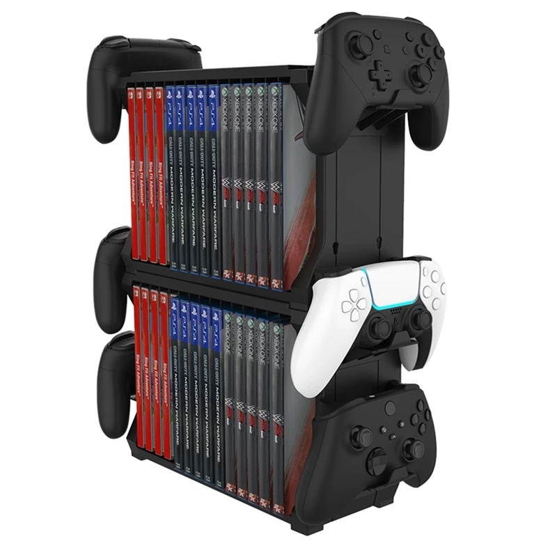 Game Storage Rack with Control - Gaming Accessories Rack reseña y precio
