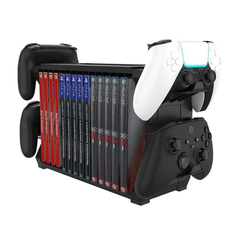 Game Storage Rack with Control - Gaming Accessories Rack reseña y precio