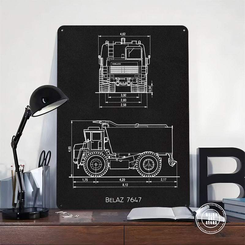 BelAZ 7647 Metal Poster Wall A - Vintage Gaming Accessories reseña y precio