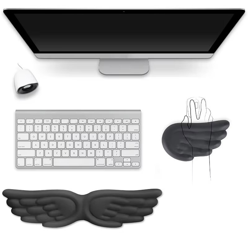 Angel Wings Shaped Keyboard Mo - Gaming Accessories On Sale reseña y precio