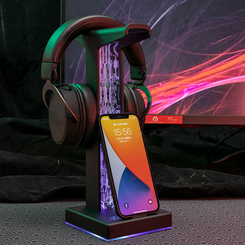 RGB Gaming Headphone Stand Dua - Gaming Set Accessories reseña y precio