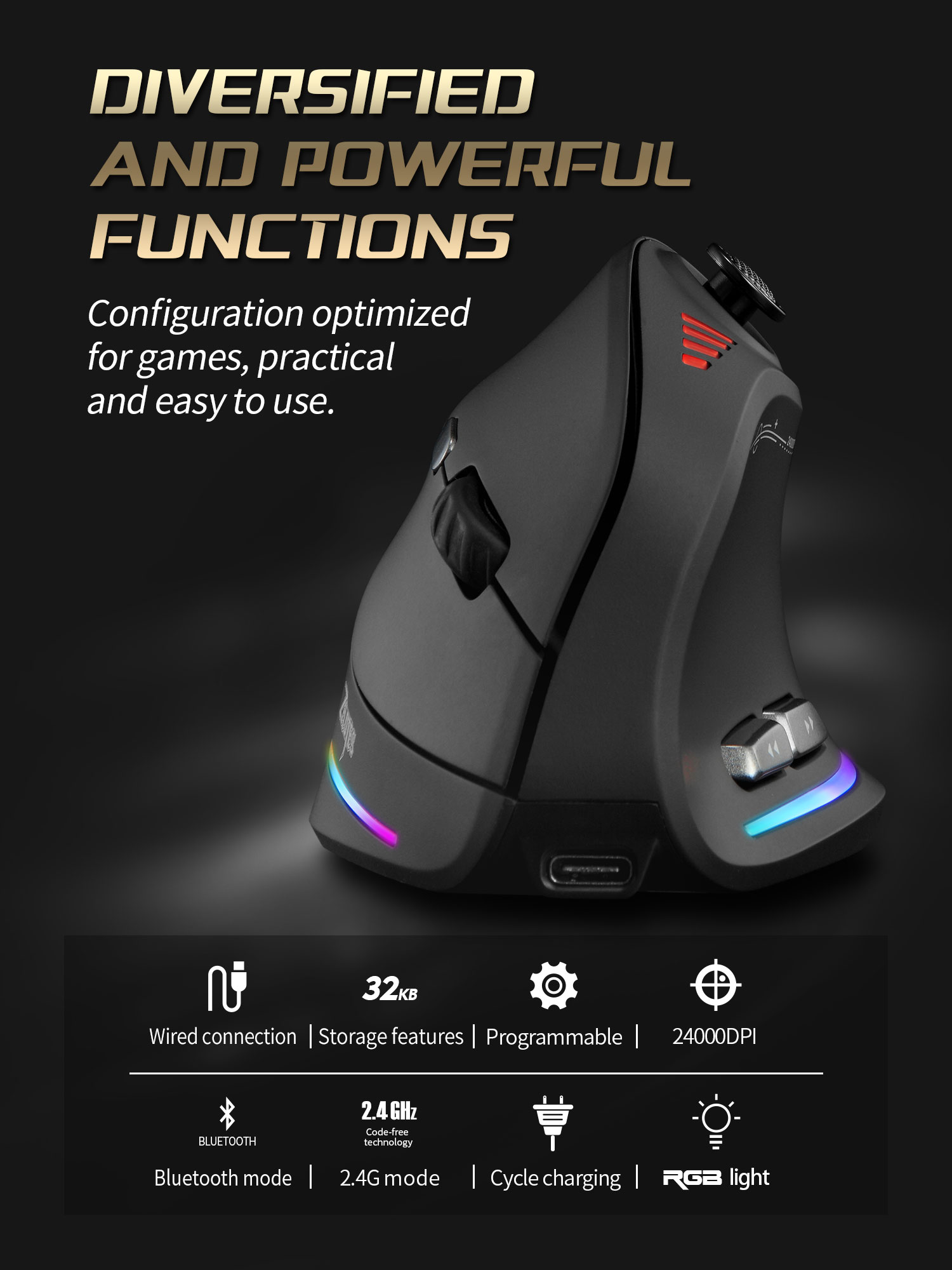 Jomaa RGB Backlit Wireless Ver - Gaming Accessories Rgb reseña y precio