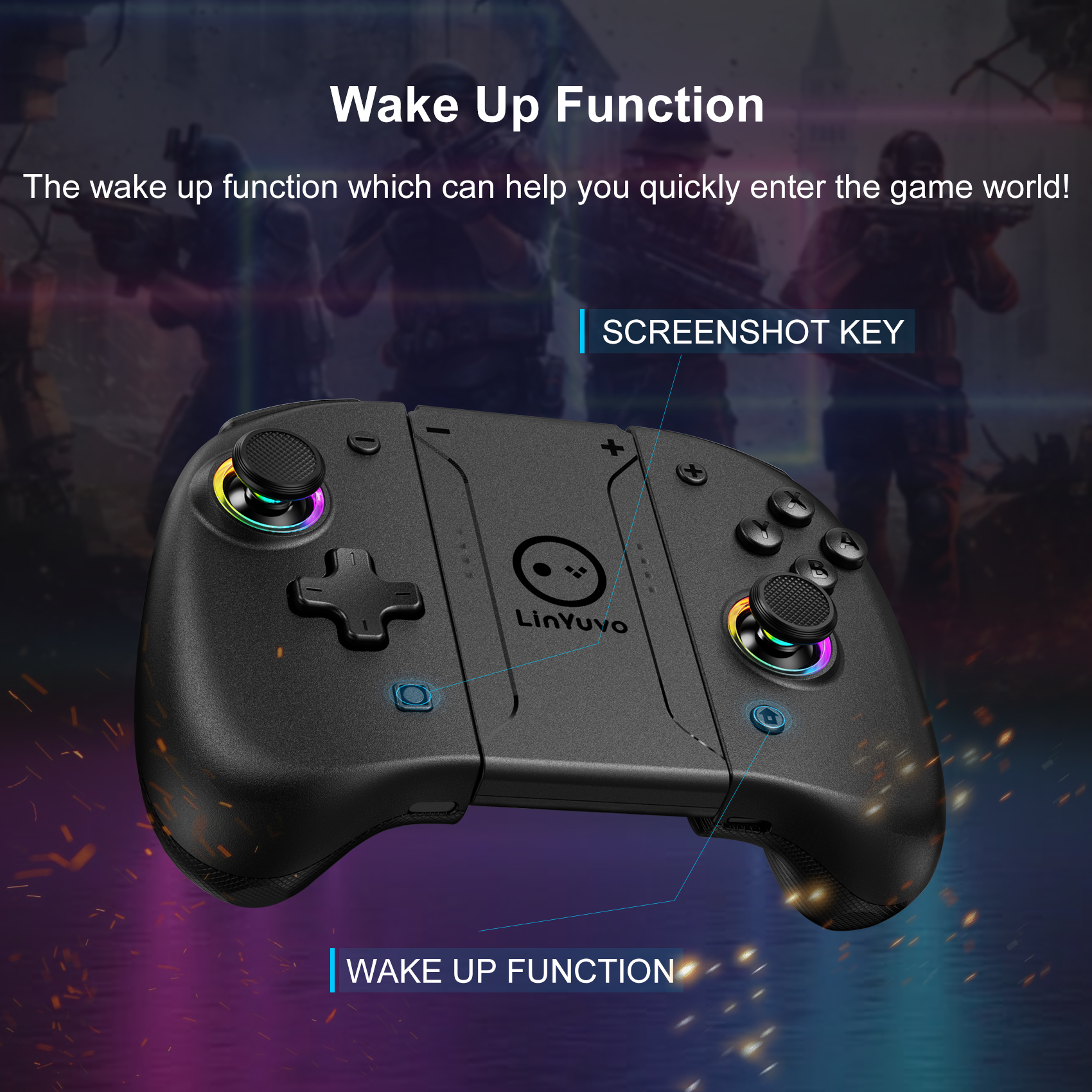 Wireless Bluetooth Controller  - Gaming Accessories Iphone reseña y precio