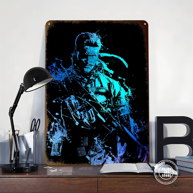 Big Boss Metal Poster Custom W - Vintage Gaming Accessories reseña y precio