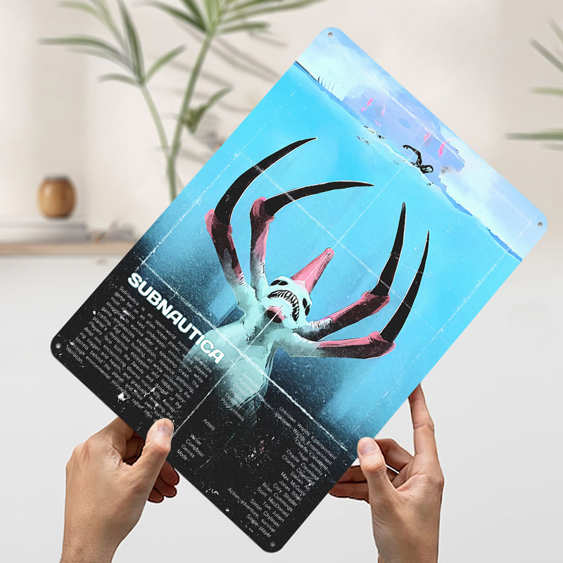 Subnautica Tin Poster Customiz - Vintage Gaming Accessories reseña y precio
