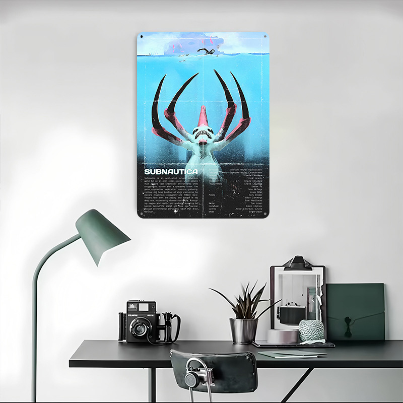Subnautica Tin Poster Customiz - Vintage Gaming Accessories reseña y precio