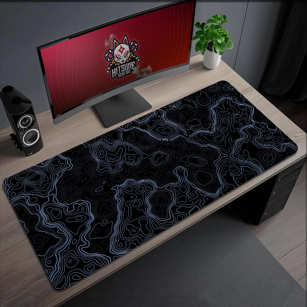 Map Multi Grey Abstract topogr - Gaming Accessories On Sale reseña y precio