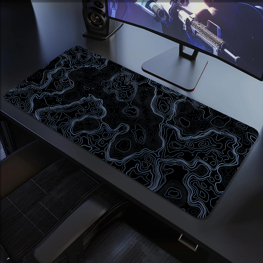 Map Multi Grey Abstract topogr - Gaming Accessories On Sale reseña y precio