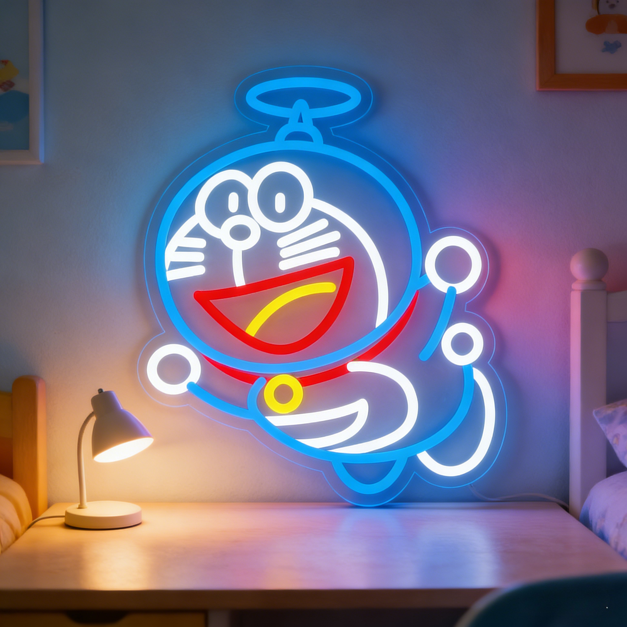 Doraemon Neon Sign LED USB Dim - Accessories For Your Gaming Room reseña y precio
