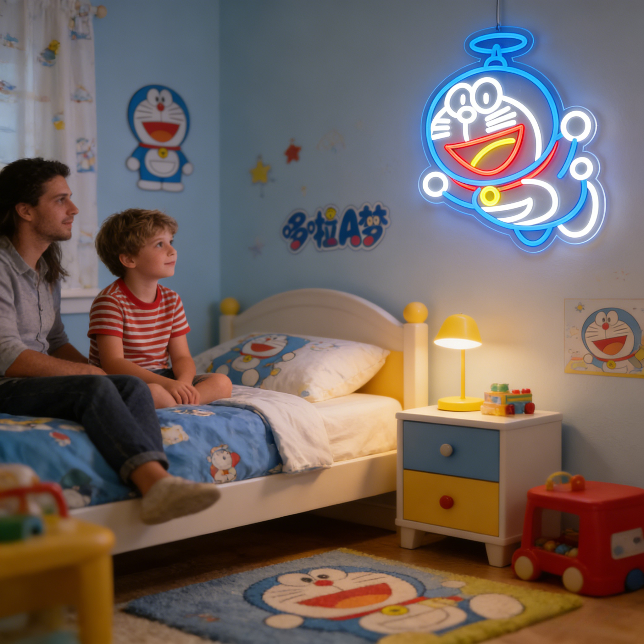Doraemon Neon Sign LED USB Dim - Accessories For Your Gaming Room reseña y precio